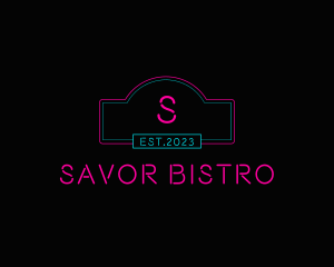 Neon Club Bistro Pub logo design