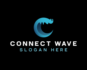 Surf Sea Wave logo design