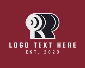 Letter - Strength Training Letter R logo design