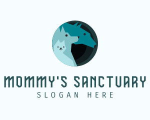 Blue Animal Sanctuary logo design