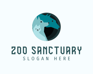 Blue Animal Sanctuary logo design