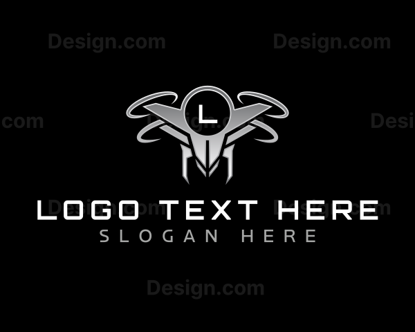 Drone Aerial Quadcopter Logo