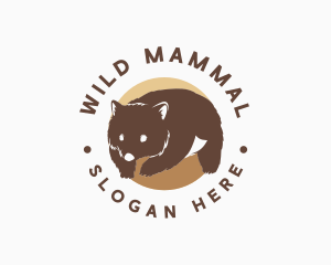 Wombat Animal Park logo design