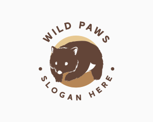 Wombat Animal Park logo design