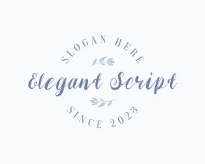 Feminine Script Wordmark logo design