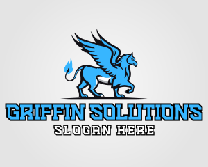 Griffin Sport Team Mascot logo design