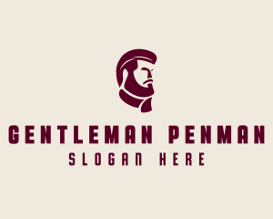 Beard Barber Gentleman logo design