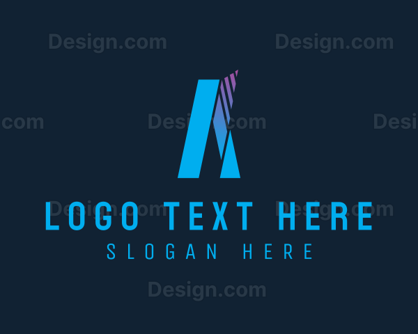 Business Firm Geometric Letter A Logo