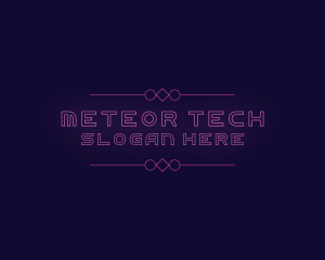 Gaming Neon Tech logo design