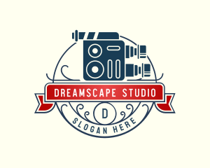 Retro Filming Studio logo design