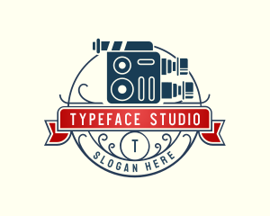 Retro Filming Studio logo design