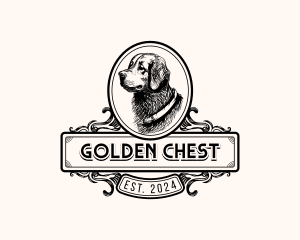 Vintage Dog Puppy logo design