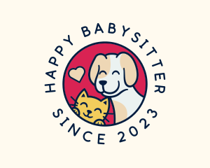 Happy Cat Dog Veterinary logo design