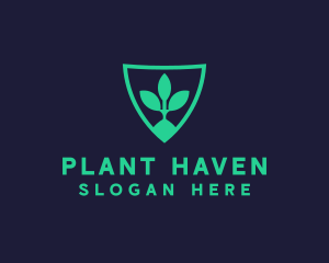 Healthy Plant Shield logo design