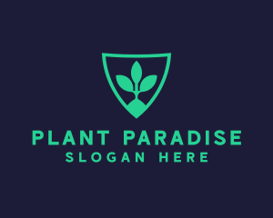 Healthy Plant Shield logo design