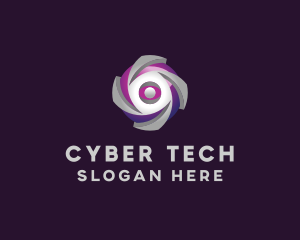 3D Cyber Sphere logo