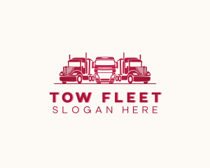 Freight Truck Logistics logo design