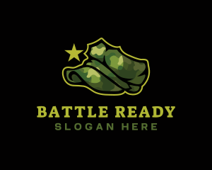 Military Hat Army logo design