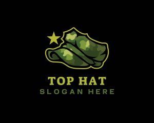 Military Hat Army logo design