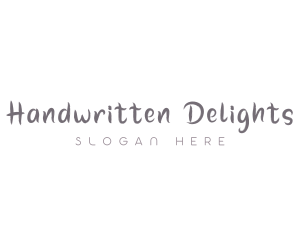 Cursive Handwritten Event logo design