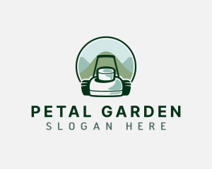 Landscaping Lawn Mowing logo design