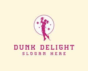 Female Basketball Varsity Player logo