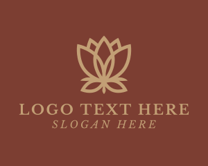 Luxury Lotus Flower logo