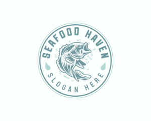 Seafood Fisherman Fish logo design