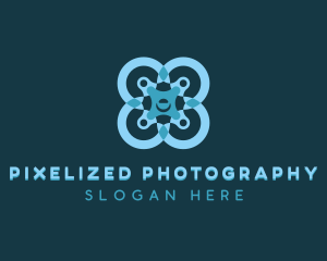 Drone Camera Surveillance logo design