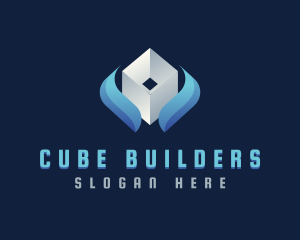 Technology Software Cube  logo design