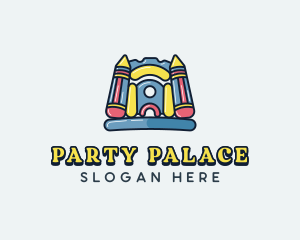 Castle Inflatable Playground logo design