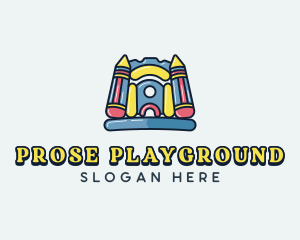 Castle Inflatable Playground logo design