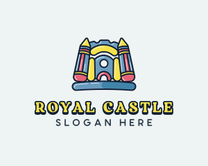 Castle Inflatable Playground logo design