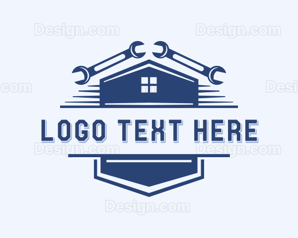 Handyman Wrench Repair Logo