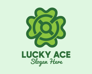 Modern Clover Leaf  logo design