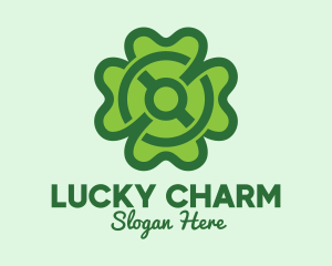 Modern Clover Leaf  logo design