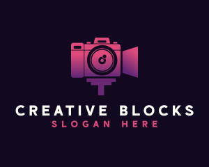 Video Camera Lens logo design