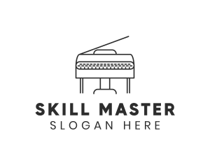 Grand Piano Instrument logo design