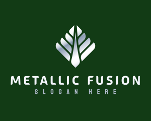 Metallic Tree Plant logo