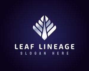 Metallic Tree Plant logo