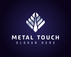 Metallic Tree Plant logo