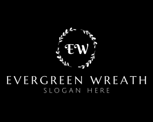 Organic Wreath Flower Boutique logo design