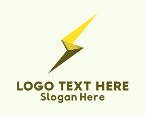 Glossy Ribbon Origami logo