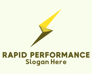 Glossy Ribbon Origami logo