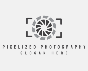 Photo Camera Shutter logo design