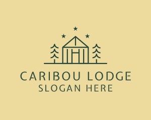 Forest Cabin House logo design