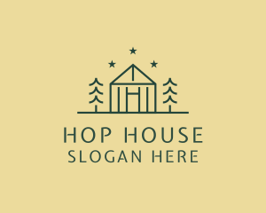 Forest Cabin House logo design