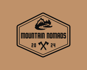 Mountain Axe Adventure logo design