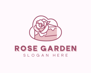 Sweet Rose Cake logo design