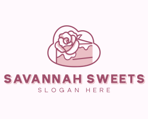 Sweet Rose Cake logo design